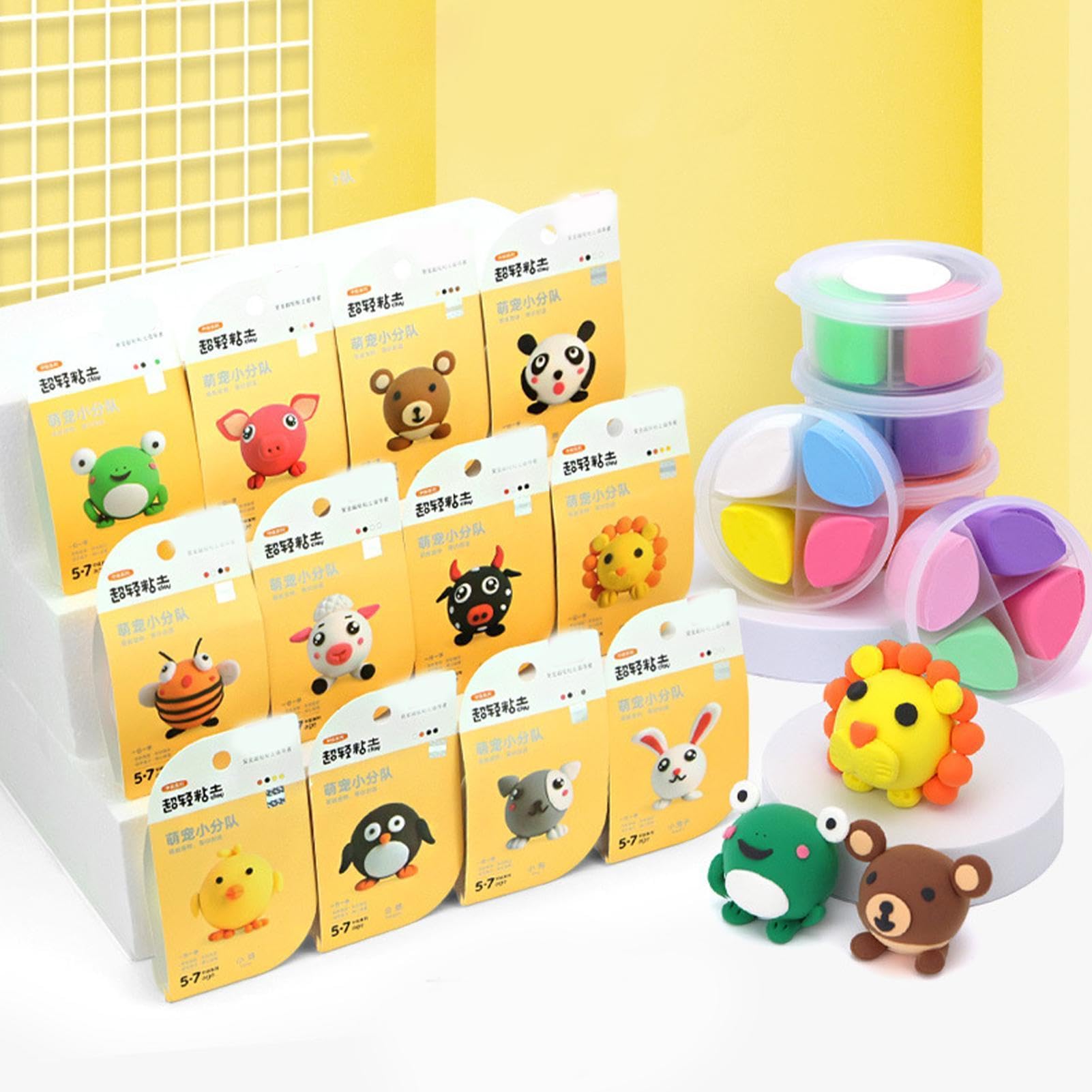Generico Kit di Argilla, Argilla da Modellare per Bambini per Mastice di