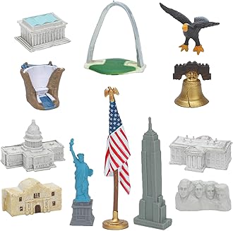 12 Pieces Mini World Building Model Playsets Famous Architecture Figurines