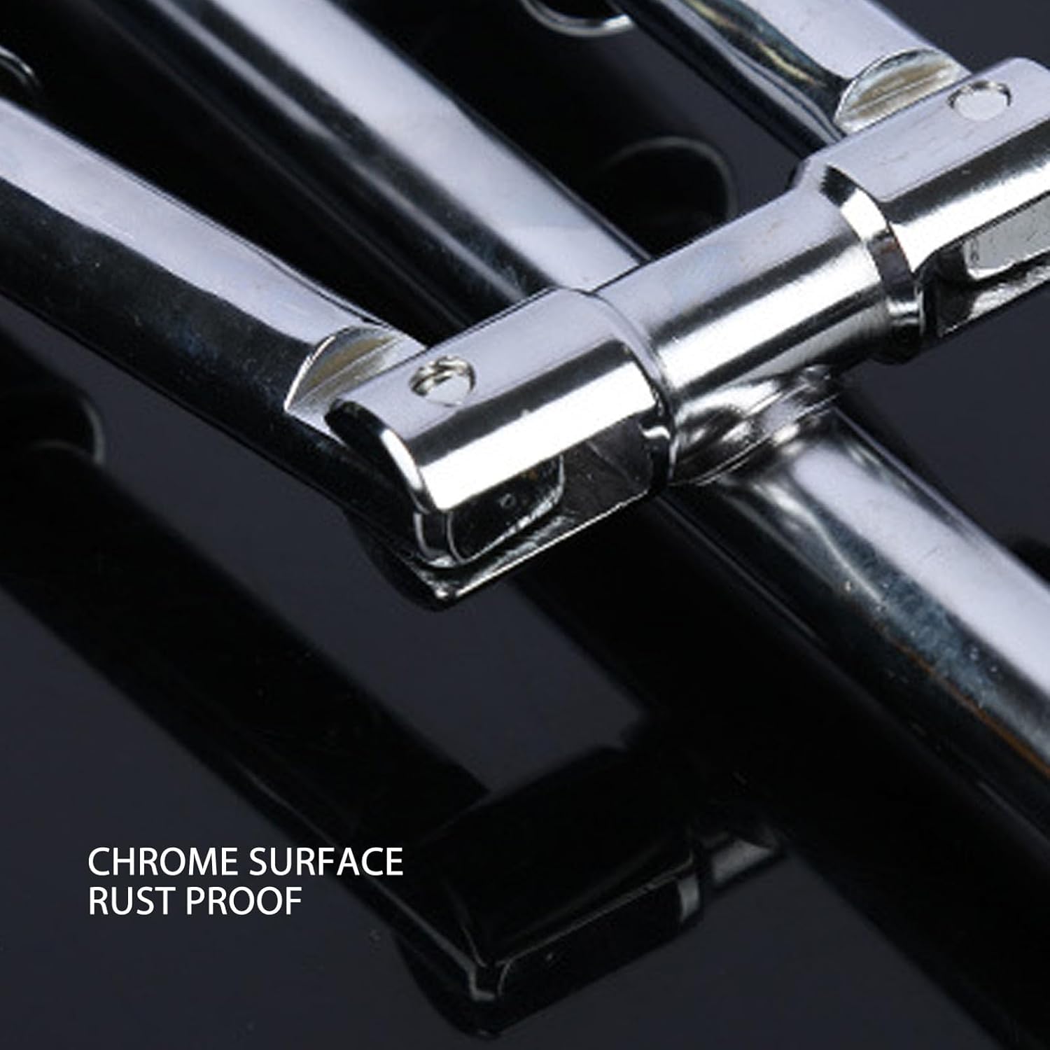 Cryfokt Tire Folding Lug Wrench, Easy Wheel 4 Way Lug Nut Wrench Steel 14in Portable Multifunctional for RV