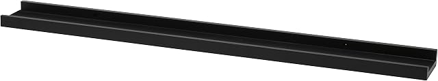 DURAline Photo Wall Shelf-Black, Wood