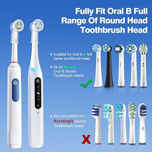 Miniatura 6 de THISONG iO - Fundas de silicona para cabezal de cepillo de dientes eléctrico, fundas de silicona suave para cepillos de dientes eléctricos Oral B,