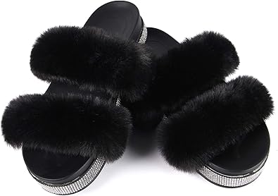 puma fluffy slides cheap amazon