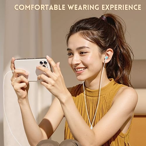 Miniatura 6 de Paquete de 3 auriculares intrauditivos con micrófono, auriculares con cable para teléfonos inteligentes iOS y Android, portátiles, MP3, juegos,