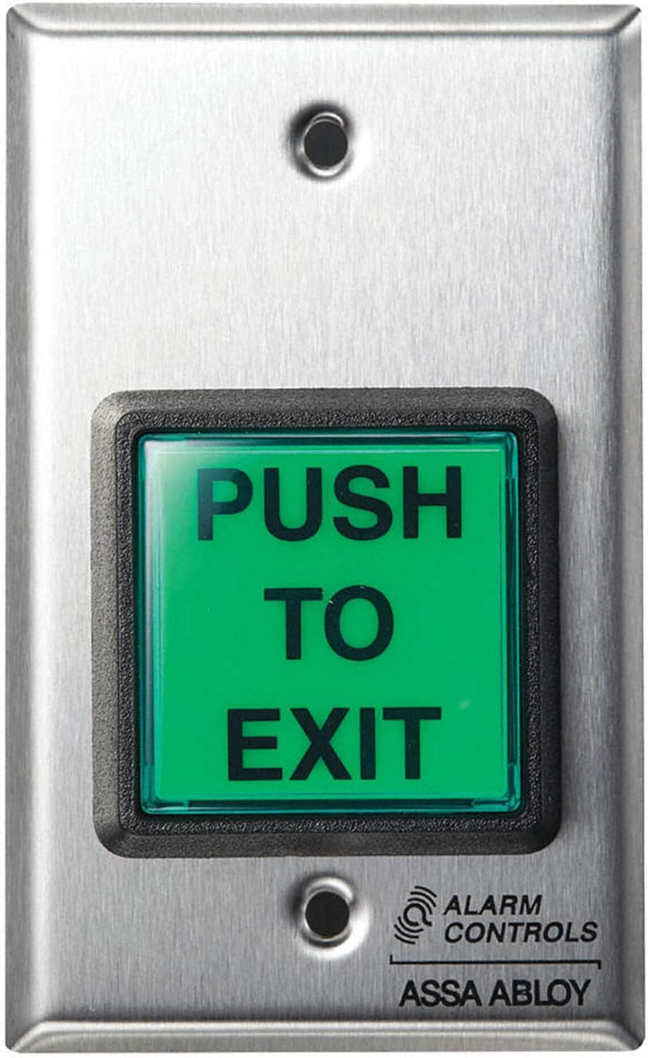 ALARM CONTROLS TS-2 2in SQ.GREEN illuminated pushbutton