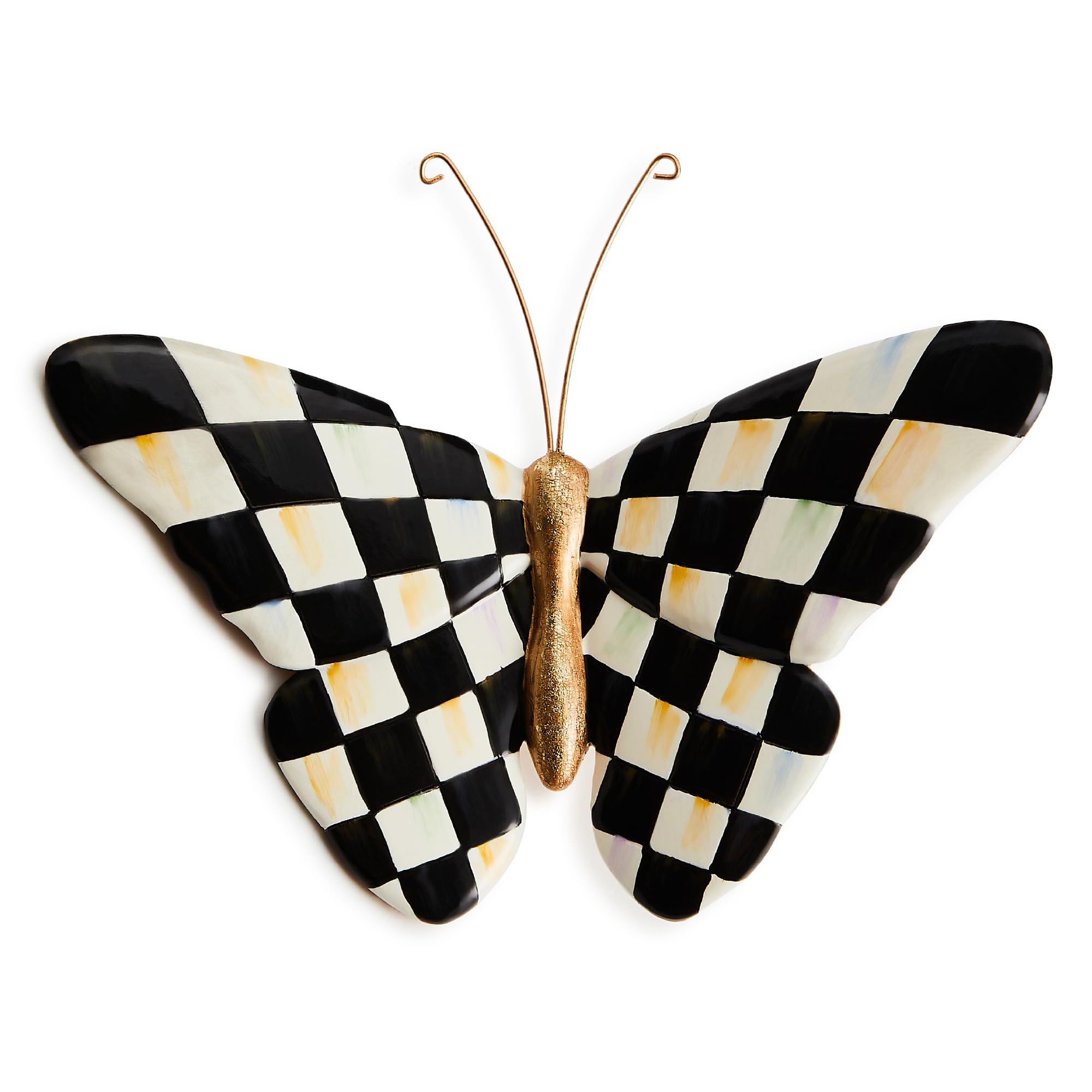 Amazon.com: MACKENZIE-CHILDS Resin Pot Climber, Courtly Check