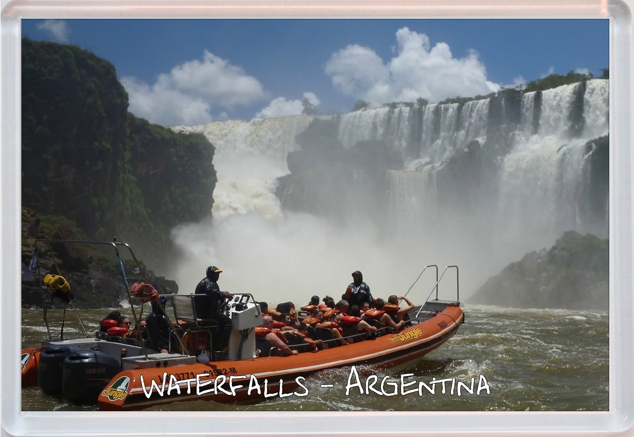 Baked Bean Store Argentina - Watefalls - Jumbo Fridge Magnet