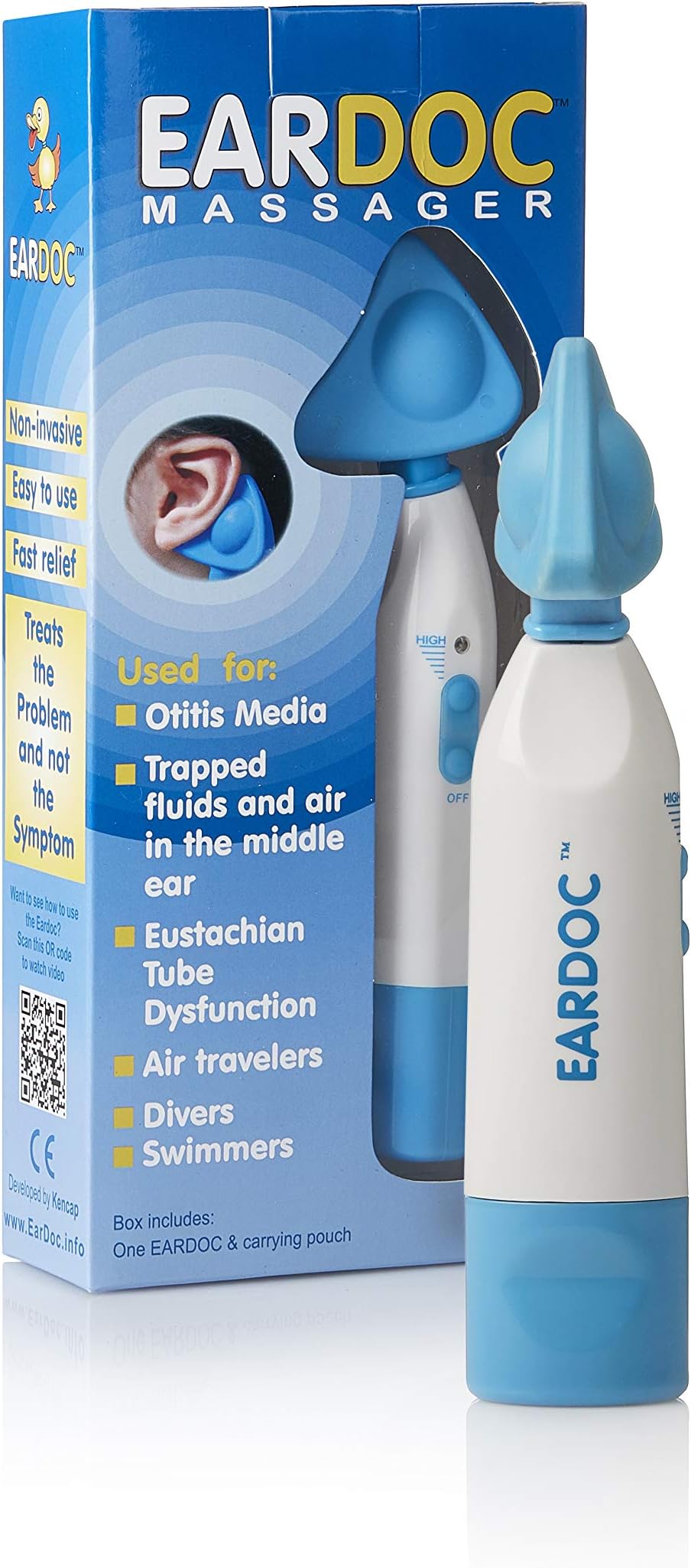 New & Improved 10 Speed EARDOC Pro- Ear Pain Relief-Ear Infection Treatment-Ear Treatment-Approved Ear Remedy-Medical Treatment