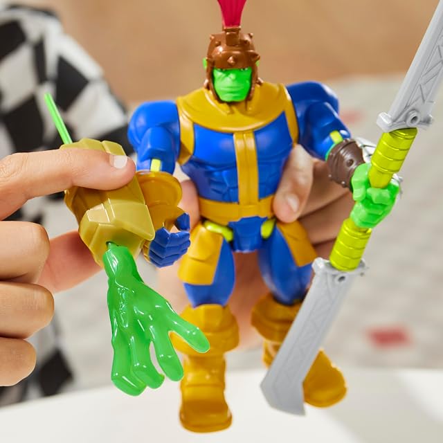 Foto 5 de 8 de MixMashers Marvel, Thanos, Figura Deluxe Personalizable Mix-and-Match Avengers y Accesorios