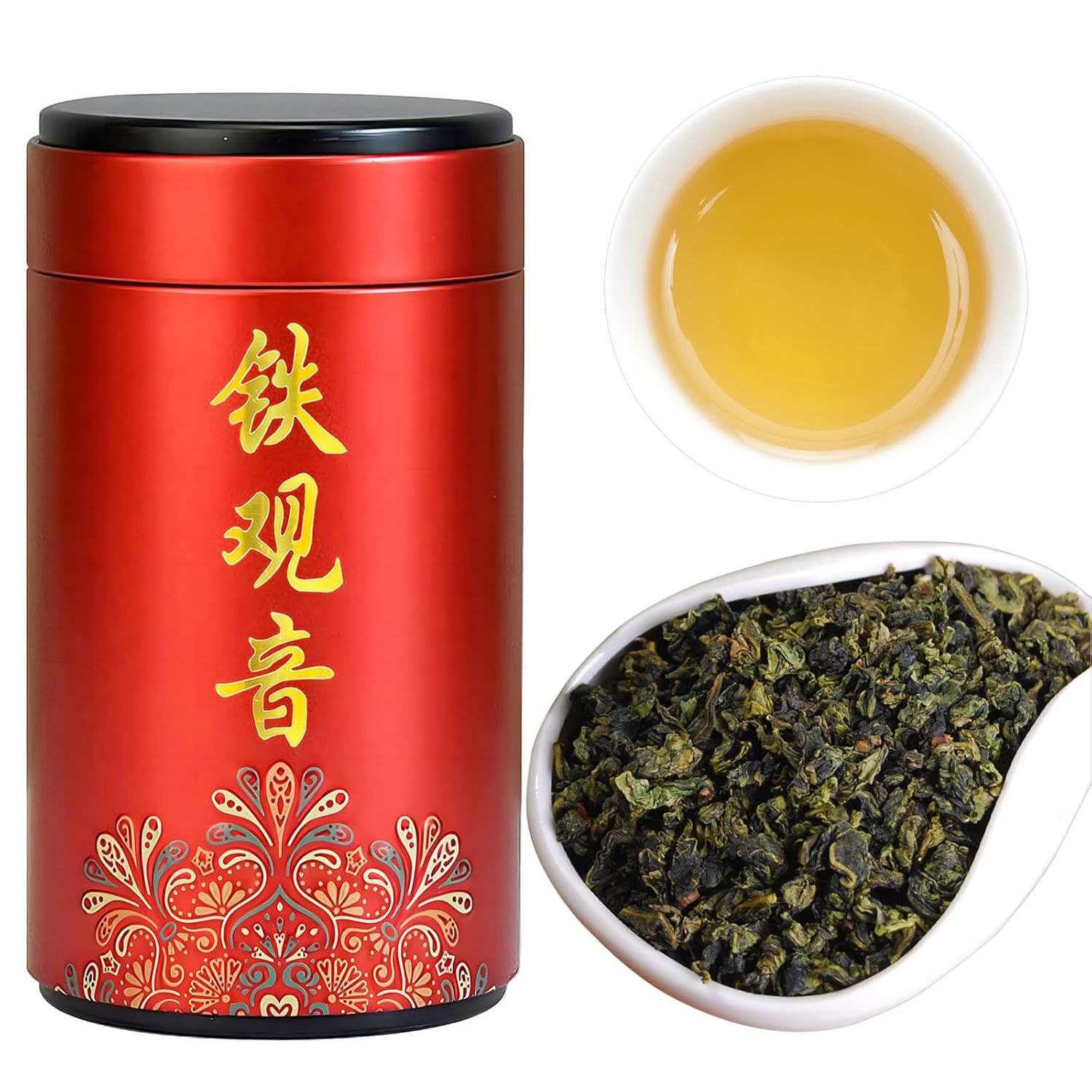 CHADUO Anxi Tieguanyin tea,Tie Guan Yin Oolong Tea 5.3oz/150g Anxi Iron Goddess Tea Floral Aroma Tieguanyin Wu Long Green Tea 安溪特级铁观音 浓香乌龙茶