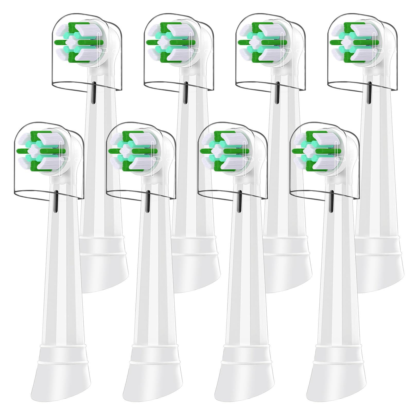 8 Testine di Ricambio per Spazzolini Compatibile con Orall B - iO Testine Spazzolino Elettrico Adatto iO 3/4/5/6/7/8/9/10 Serie Spazzolini - Pulizia Delicata ed Efficace - Di HSYTEK