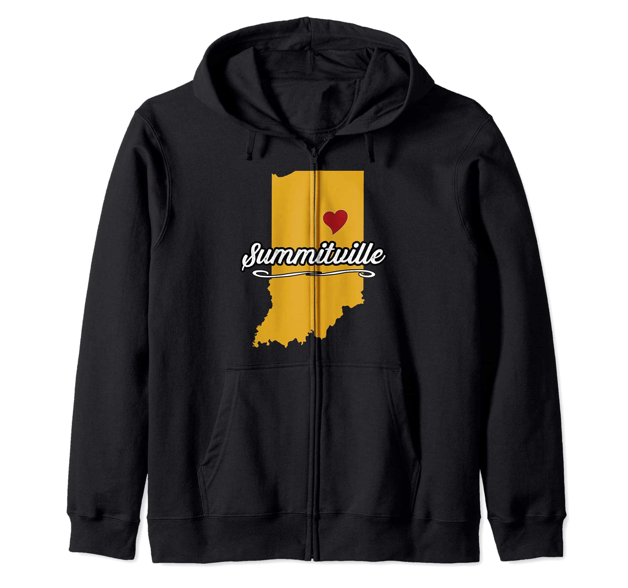 City of Summitville Indiana | Hoosier Novelty Merch Gift - Zip Hoodie