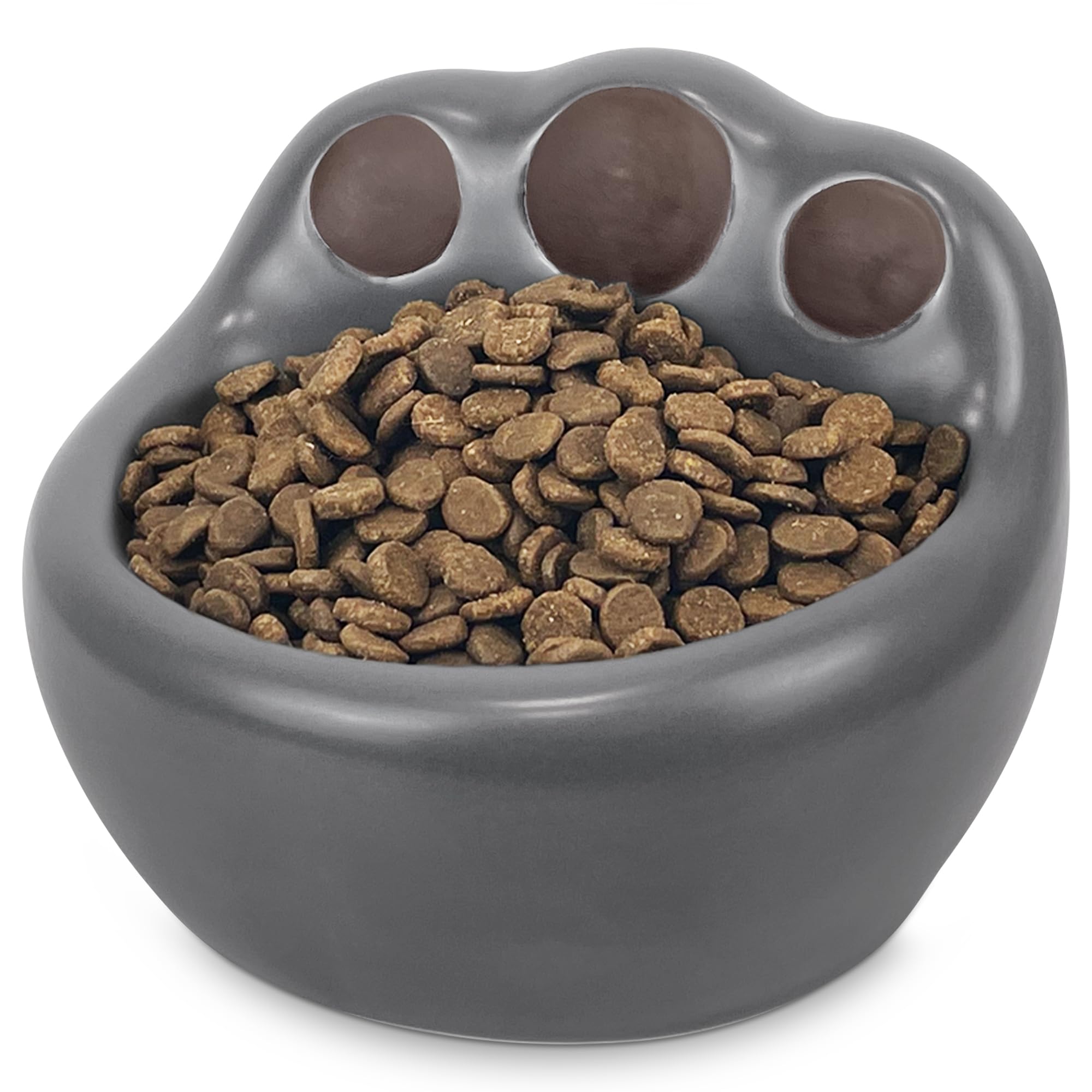PAILUOMU Ceramic Dog Bowl, Elevated Pet Feeding Bowl, AntiSlip Cat