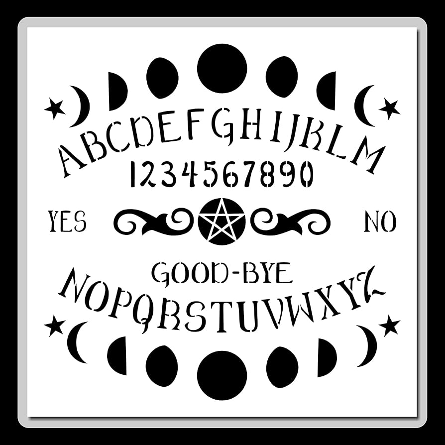 Amazon.com : 12 X 12-inch Decorative Ouija Spirit Board Stencil with Moon Phases and Pentagram! : Arts, Crafts & Sewing amazon-com-12-x-12-inch-decorative-ouija-spirit-board-stencil-with-moon-phases-and-pentagram-arts-crafts-sewing