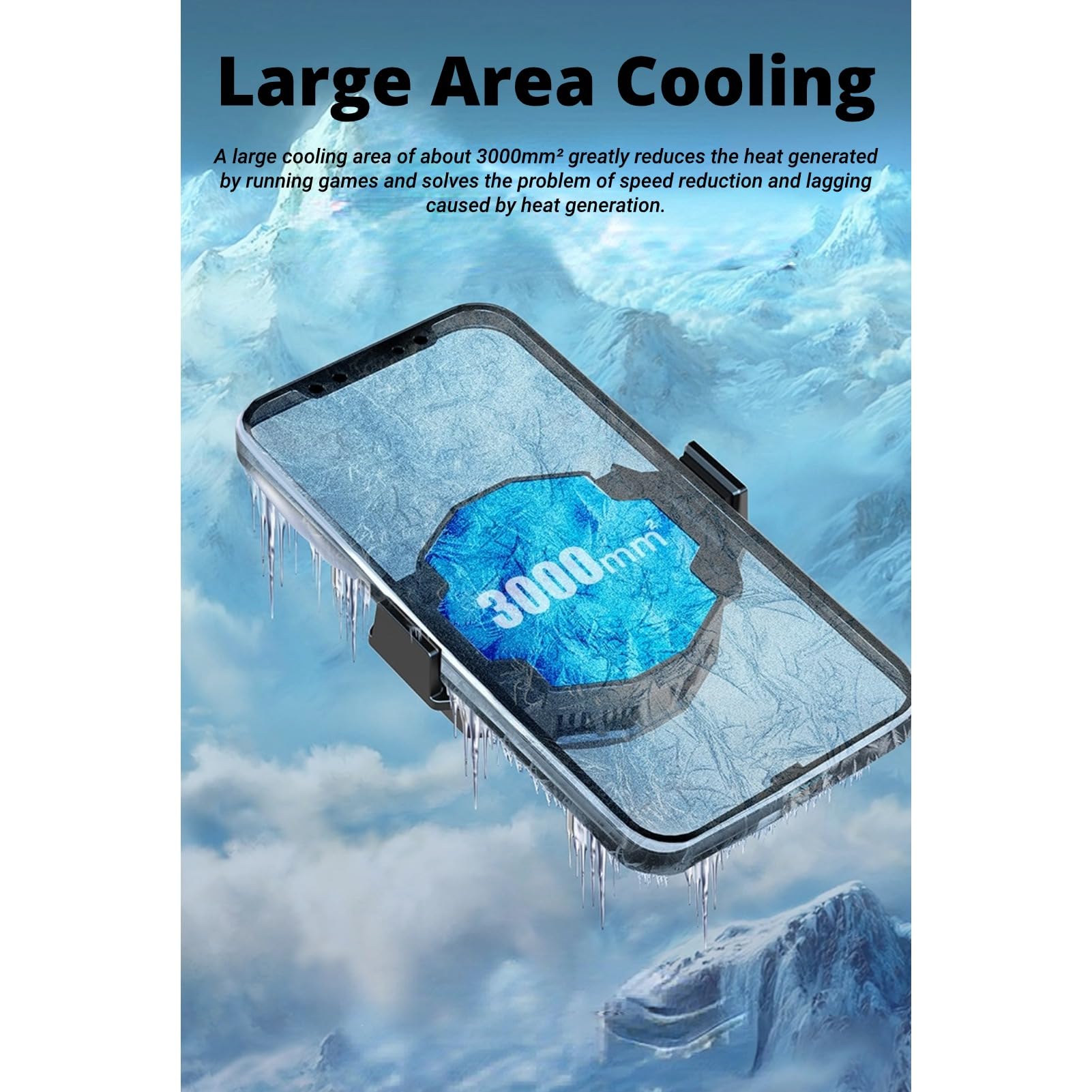 Raffreddatore per Cellulare RGB, Radiatore per Cellulare a Semiconduttore Silenzioso Portatile Leggero Magnetico Ventola di Raffreddamento per Telefono Cellulare Dissipatore di