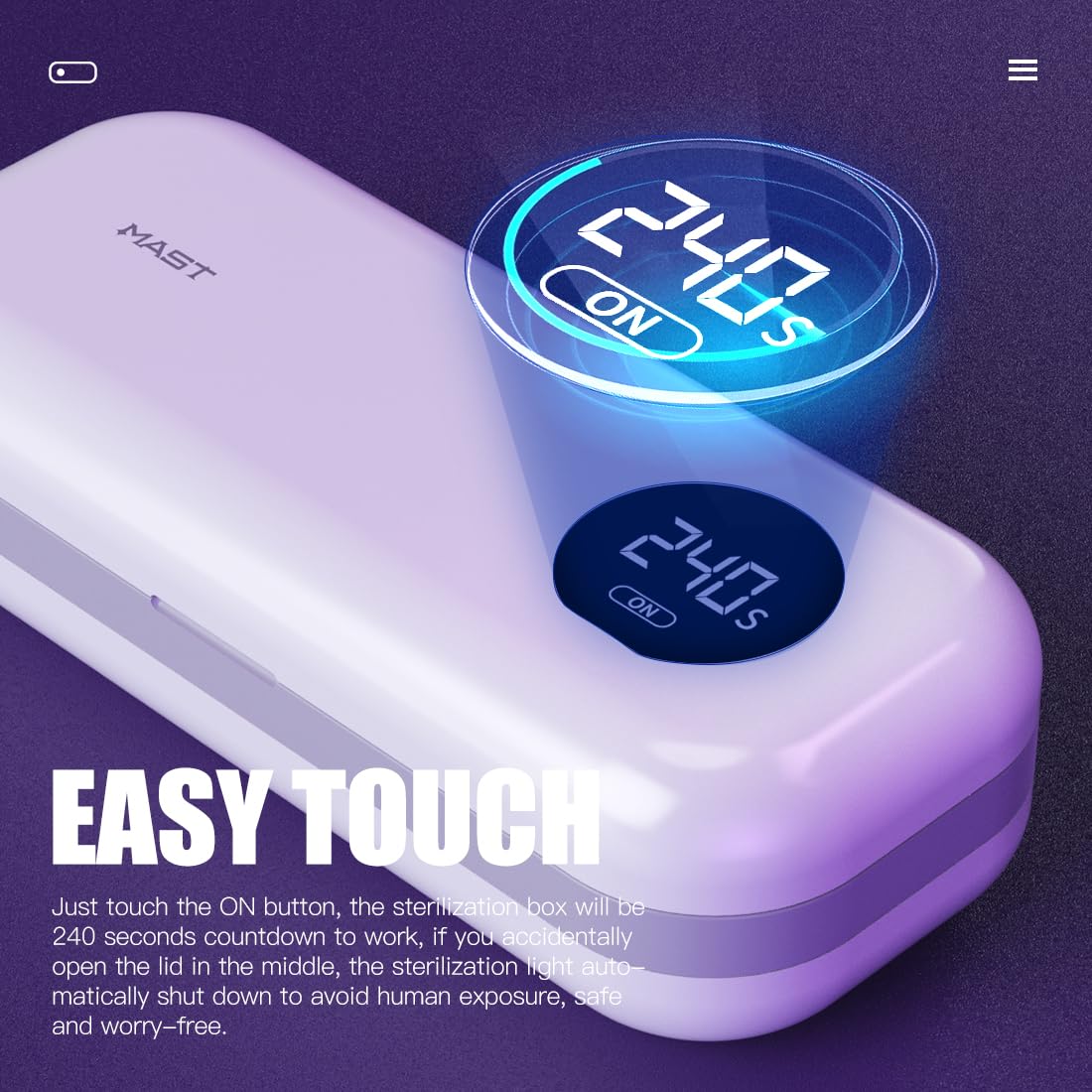 Mast Tattoo Sterilization Box Professional Certification Sterilization UV Light for Tattoo Machine Pen
