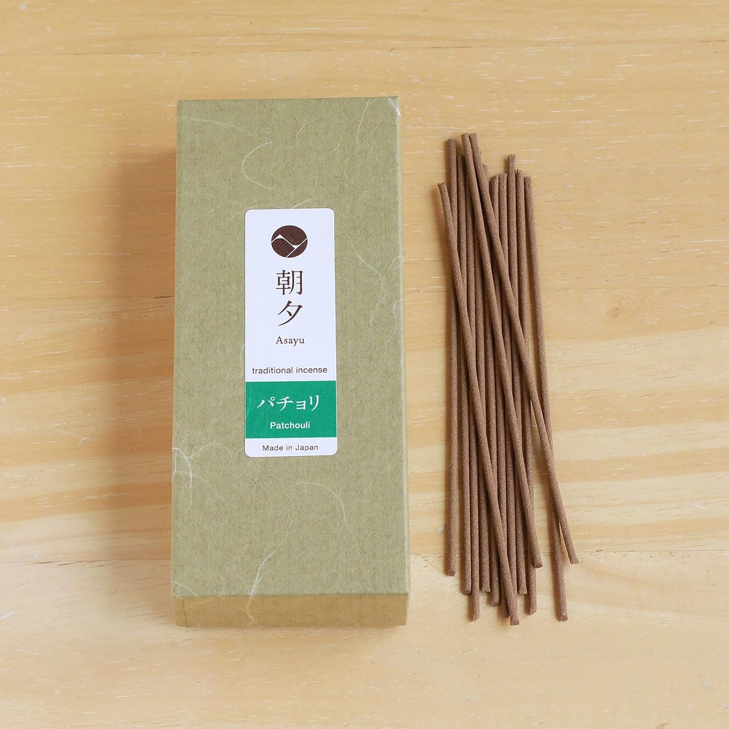 Asayu Japan Traditional Smoke Patchouli Incense Sticks Scent (40gr) for Evening Meditation, Relax or Yoga, Made in Japan - Patchouli - Image 4