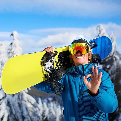 Miniatura 7 de BeapTcely Almohadillas negras de snowboard para pisadas, almohadilla de agarre para snowboard, alfombrilla antideslizante de goma autoadhesiva para