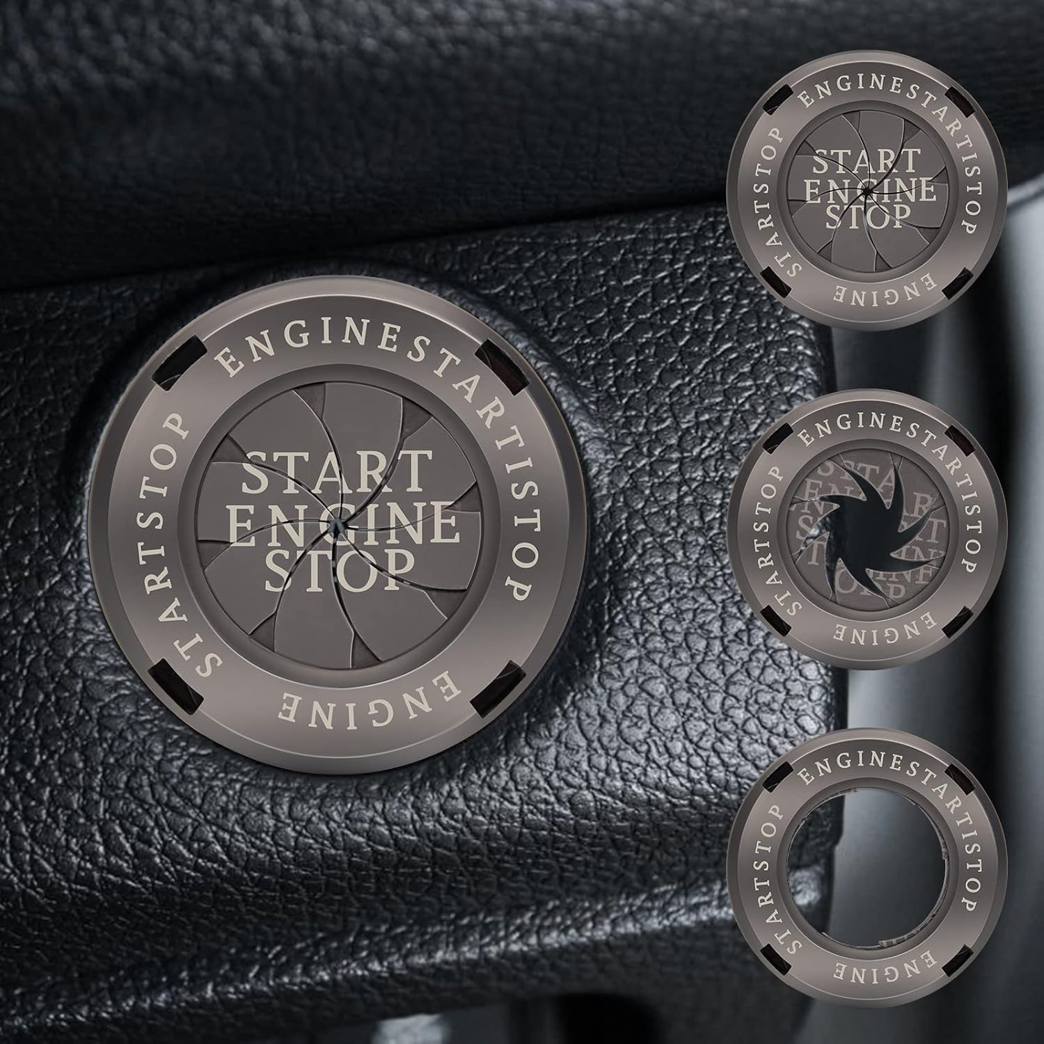 Engine Start Stop Button Cover Rotary, Windspeed Car Start