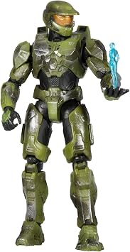 HALO Master Chief with Cortana Hologram - 12" Articulating Master Chief Figure with Cortana Hologram Accessories
