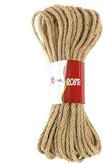 Sponsored Ad - Rope 1/4inch×50feet - Jute Rope Natural Hemp Rope for Indoor and Outdoor Gardening ,Crafts ,Climbing, Nauti...