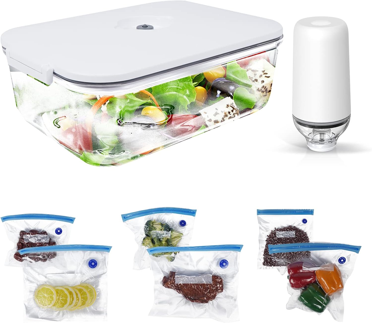 Vacuum Seal Storage Container Starter Kit (2L/halfgallon