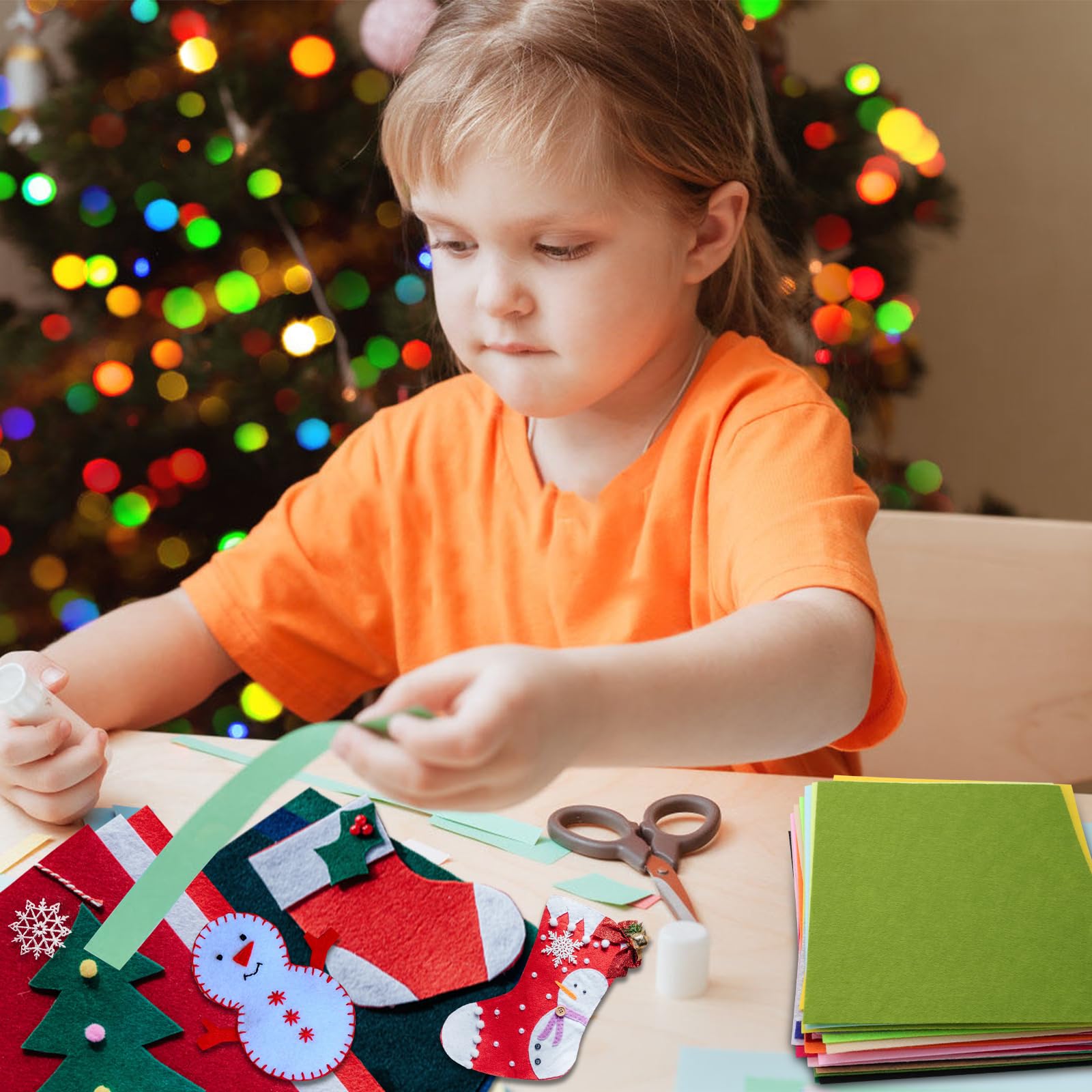 Set 30 Fogli Feltro Colorati - 20x30cm, Per Artigianato, DIY, Cucito Creativo - Foto 13