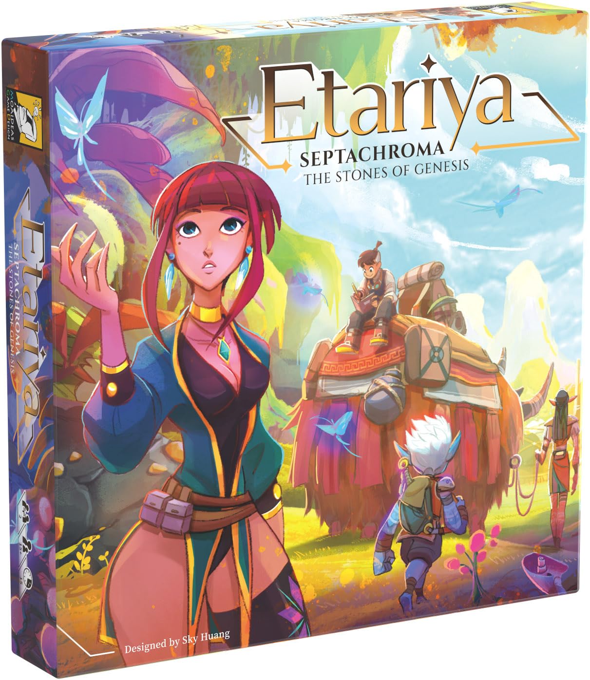 Etariya: Septachroma By Moaideas Game Design | A Chess Game Based On Ancient Mythology | 2 Player Abstract Game for Game Night | 2 Players | 10-20 Min