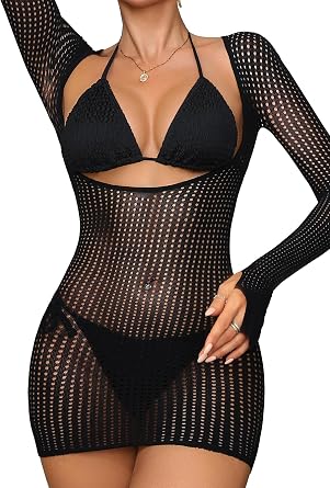 Lilosy Beach Swimsuit Single Cover Up Women Dress Bathing Suit