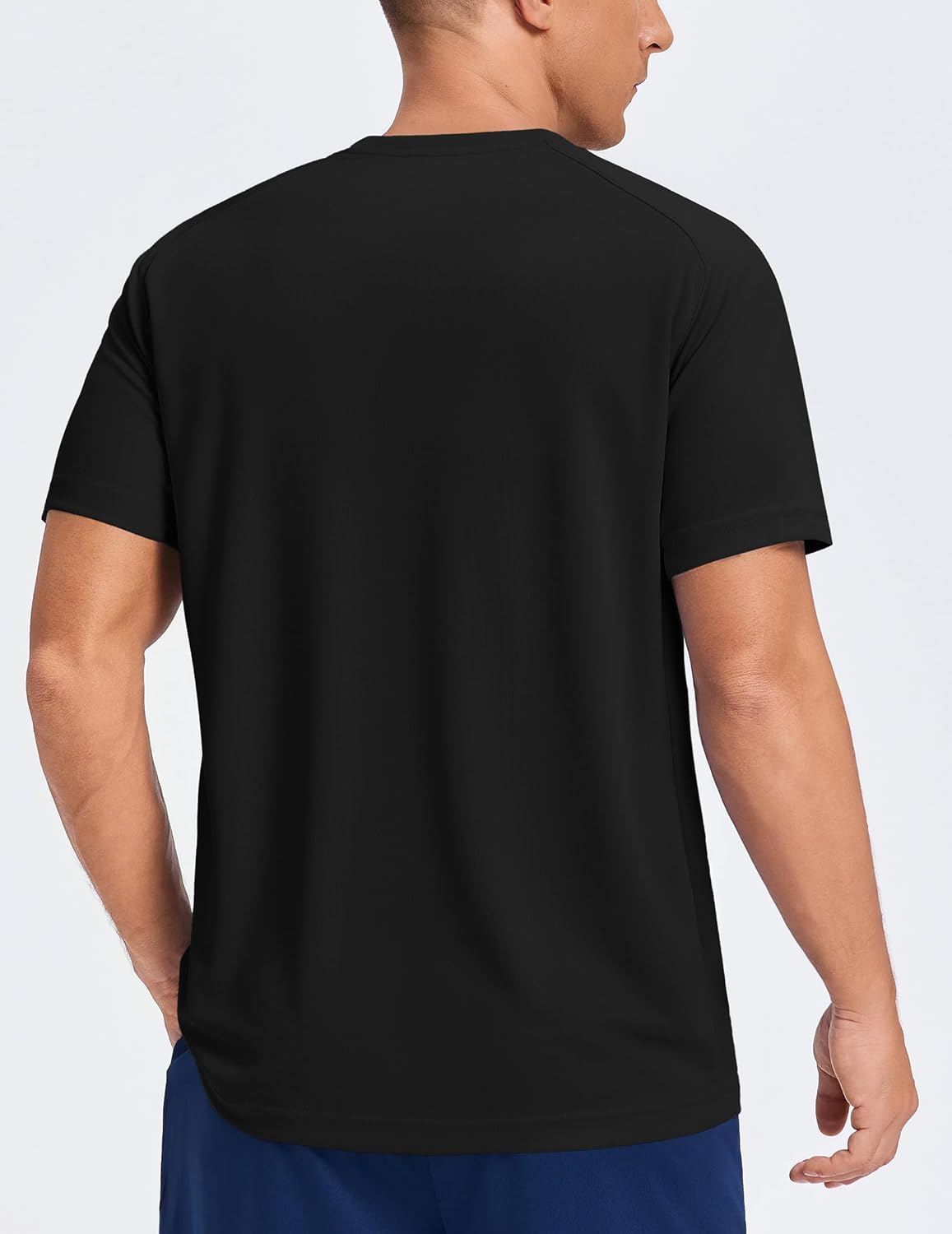 PINSPARK Mens Workout Athletic Shirts Moisture Wicking Running T-Shirts Breathable Short Sleeve Gym Tee - Image 2