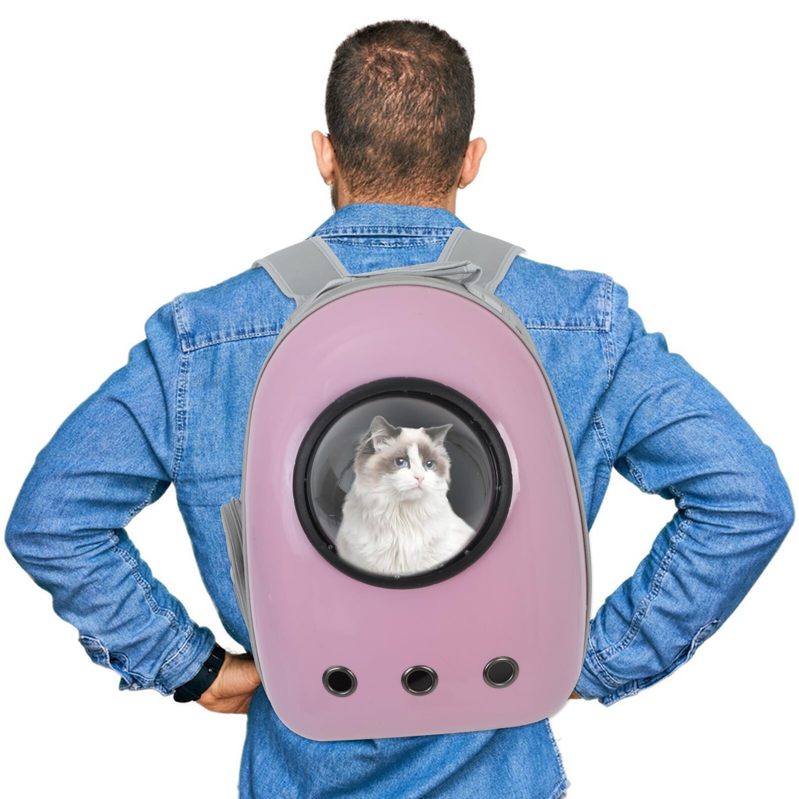 Levemolo Pet Carrier Backpack for Cats and Dogs, Expandable Bubble Space Capsule Soft-Sided Travel Carrier Side Opening, Portable Pet Travel Bag for Outdoor Hiking and Airline Use - image 4
