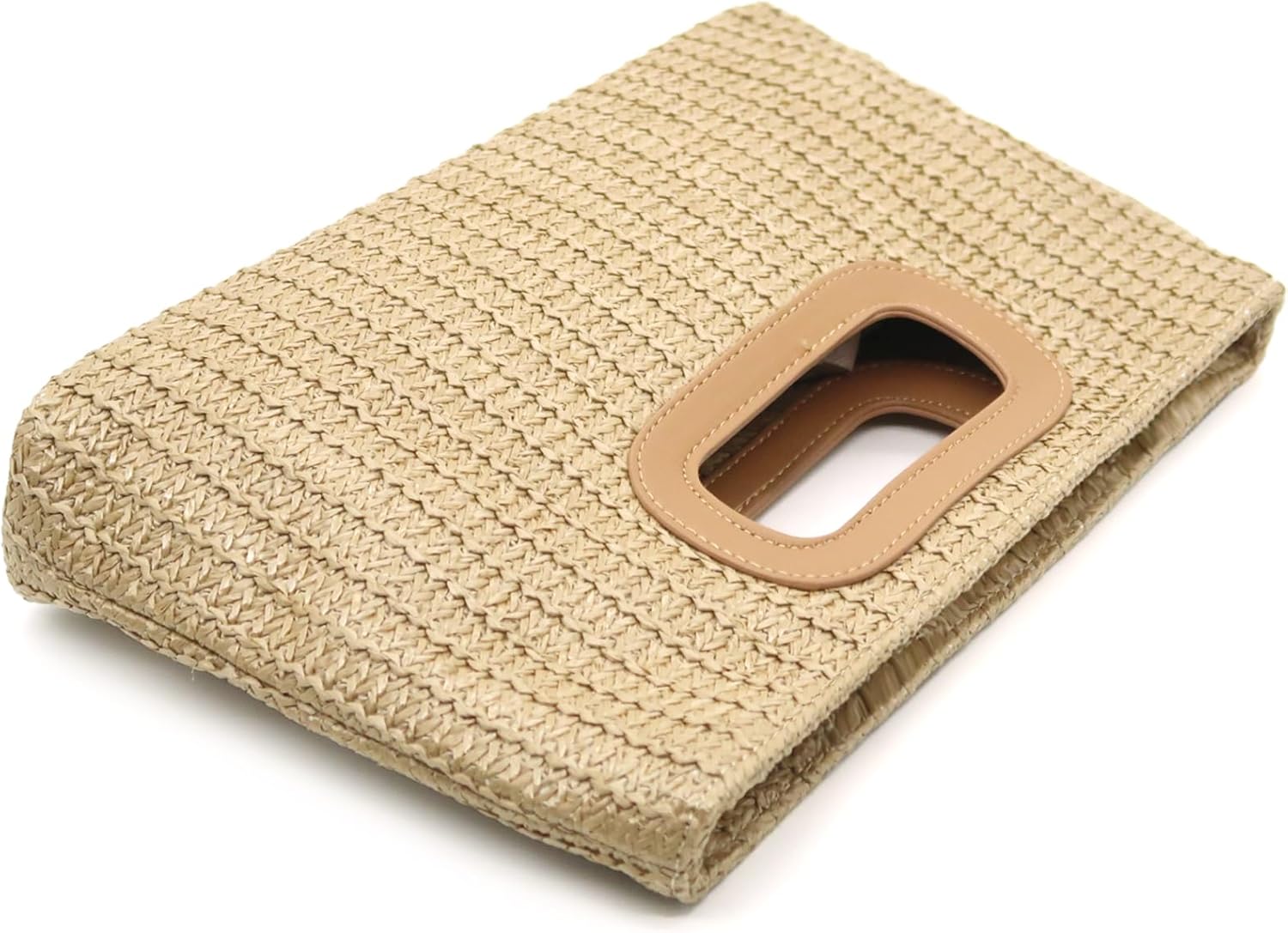 Top Handle Straw Clutch Purses for Women Summer Evening Handbag Vacation Handbags Raffia Woven Beach Bags