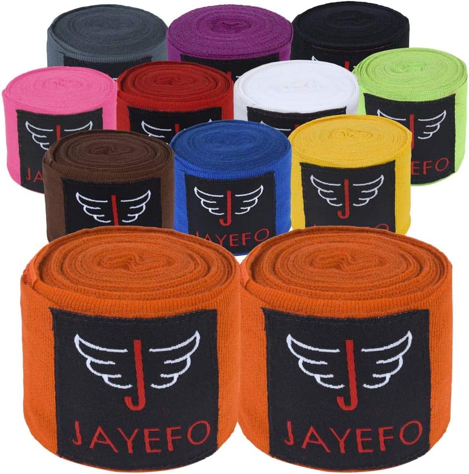 Jayefo Boxing MMA HANDWRAPS (Orange) : Sports & Outdoors