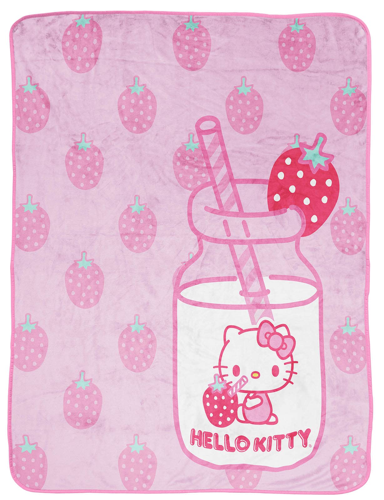 Plaid Hello Kitty de haute qualité résistant aux lavages pour chambre fille
