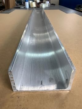 Aluminum Channel 0.150 Thick x 2 x 4 x 8 Long, 6061-T6 Aluminum
