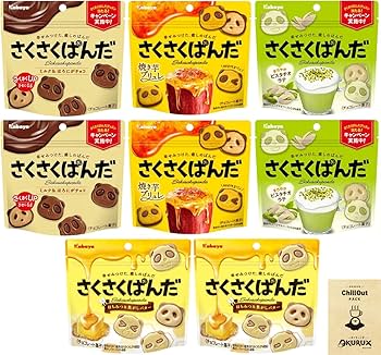 Amazon | OKURUX [4種計8個] カバヤ さくさくぱんだ 4種アソート