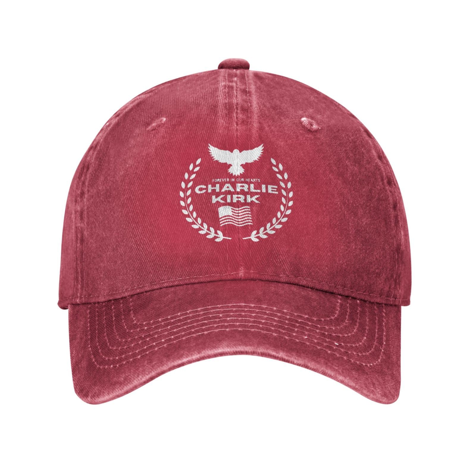 Anceky Charlie Kirk Forever in Our Hearts-1 Baseball Cap Unisex Trucker Hat for Men Women Red