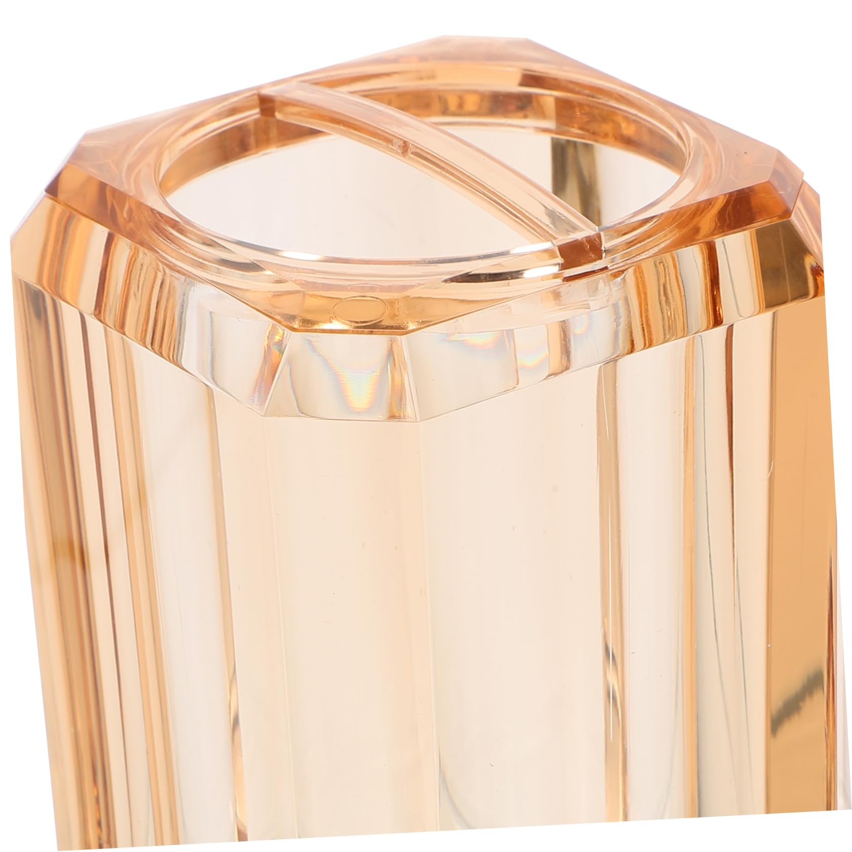 Mipcase Set de Baño de Acrílico Jabonera Porta Cepillo de Dientes Elegante para Baño