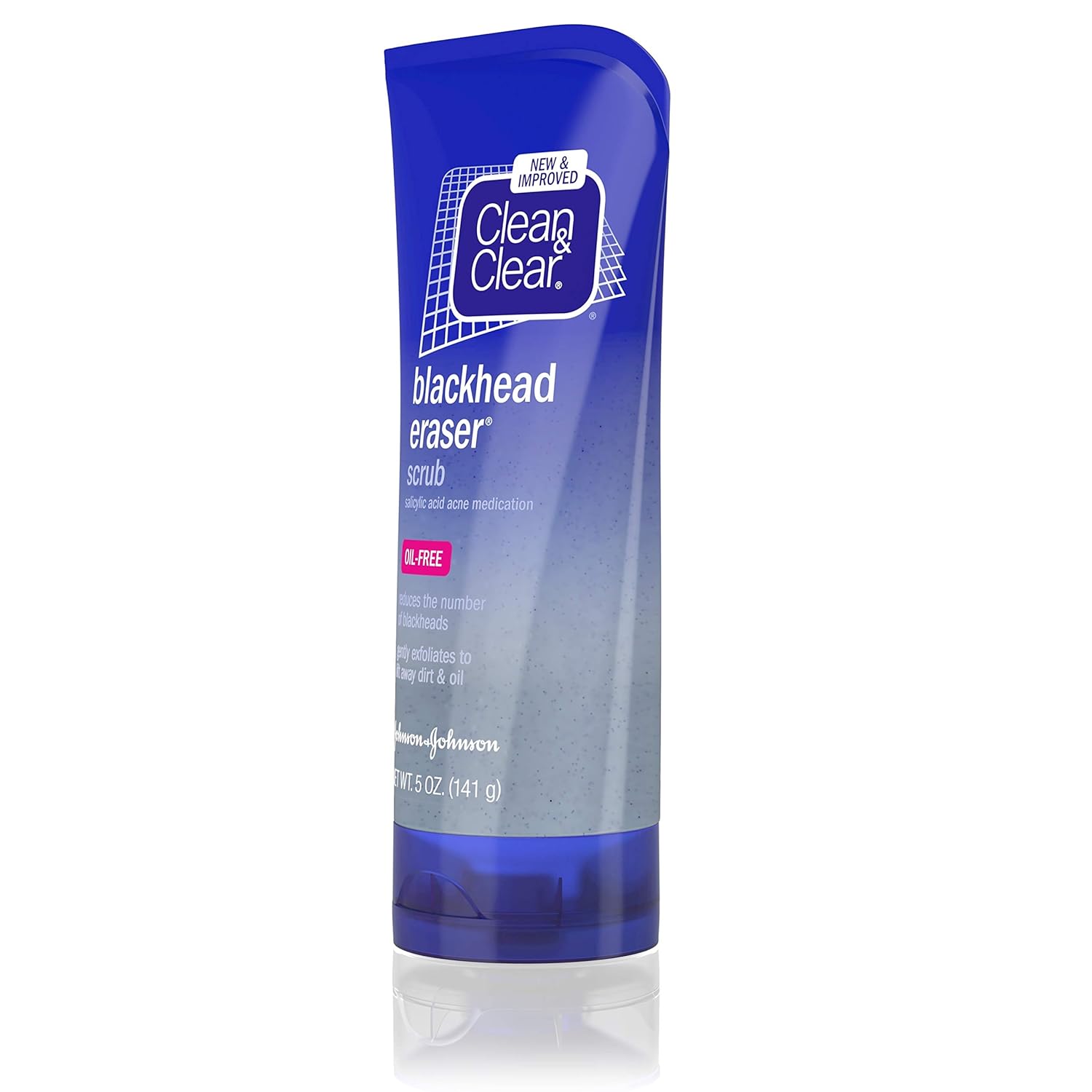 Clean & Clear Blackhead Eraser Facial Scrub with 2% Salicylic Acid Acne Medication, Oil-Free Daily Facial Scrub for Acne-Prone Skin Care, 5 oz : Beauty & Personal Care