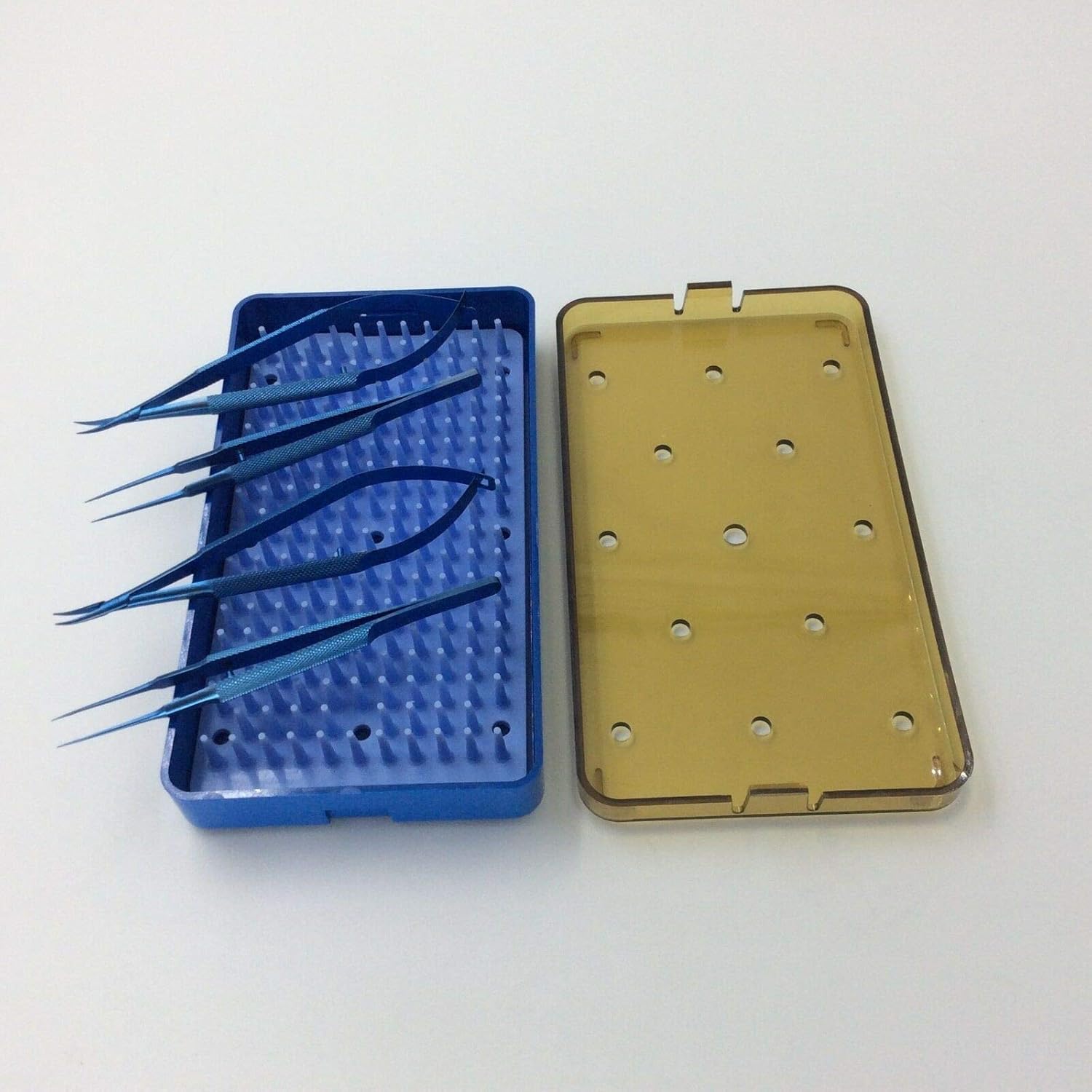 kit of 4 pcs Titanium Instruments Set Ophthalmic Instrument with Tray