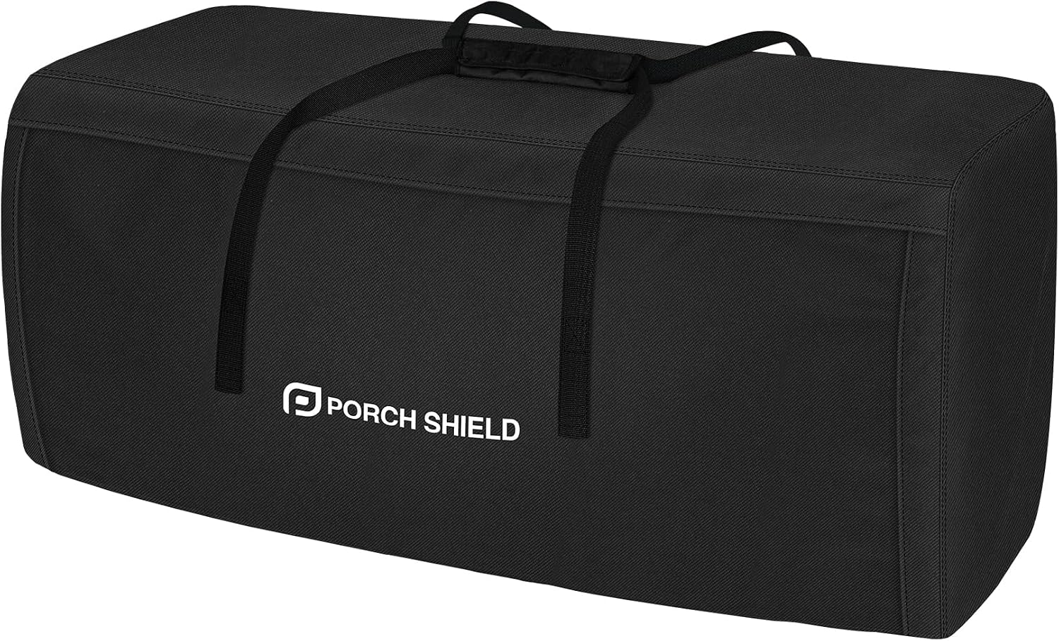 Porch Shield Outdoor Cushion Storage Bag 62" L x 20" W x 28" H, Black