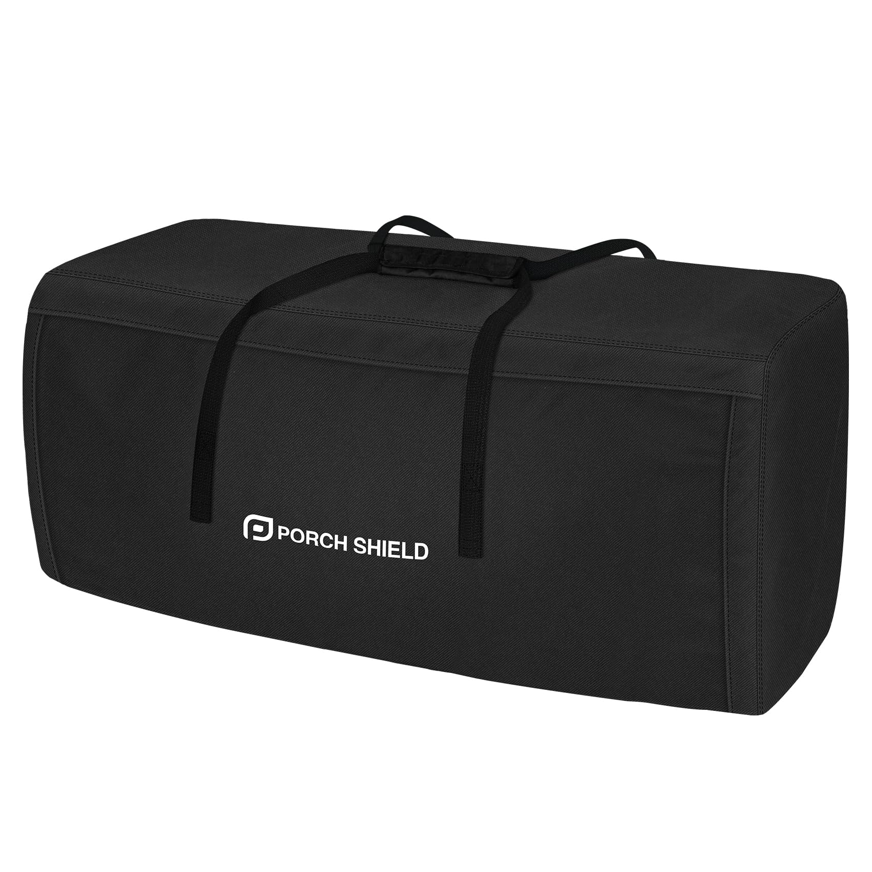 Porch Shield Outdoor Cushion Storage Bag 62" L x 20" W x 28" H, Black