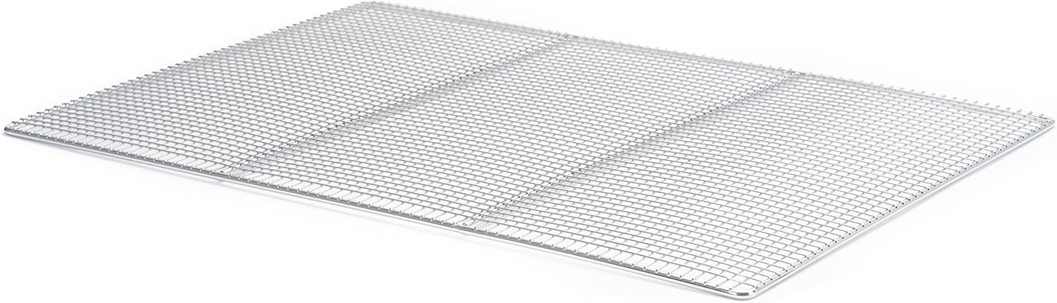 Adcraft Commercial Donut Frying Screen Made of Nickel Plated Wire Mesh for Donut Fryers, 17" x 25", Silver
