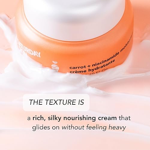 Miniatura 3 de Saturday Skin Crema hidratante facial con zanahoria, niacinamida, ceramidas y centella asiática, péptido, sin parabenos, sin sulfatos, sin