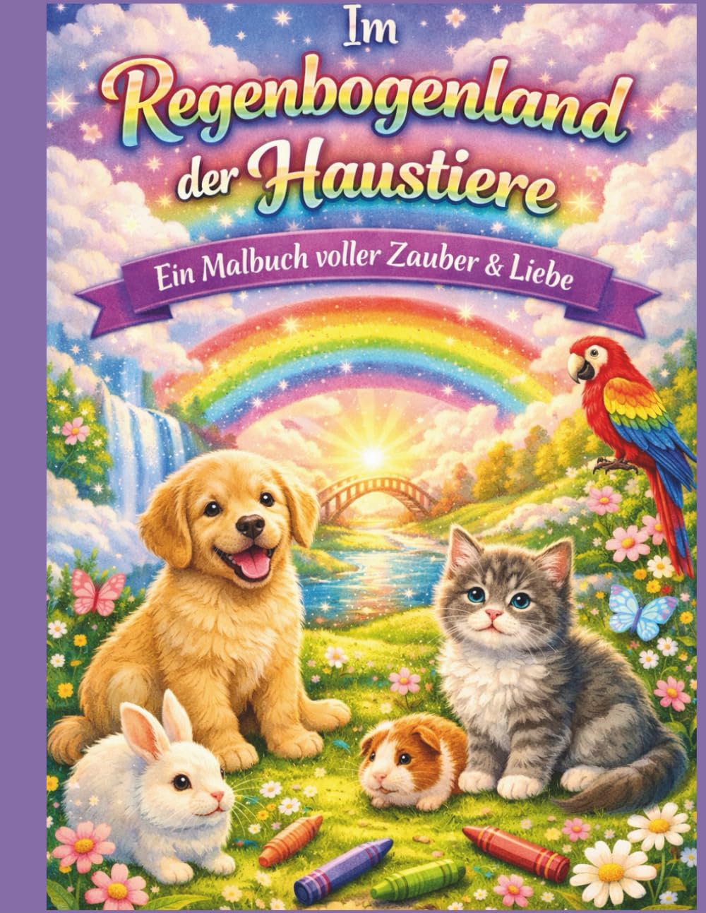 Im Regenbogenland der Haustiere: Ein liebevolles Trauer-Malbuch für Kinder nach dem Verlust eines Haustieres | Gefühle ausdrücken, Trost finden & Erinnerungen bewahren
