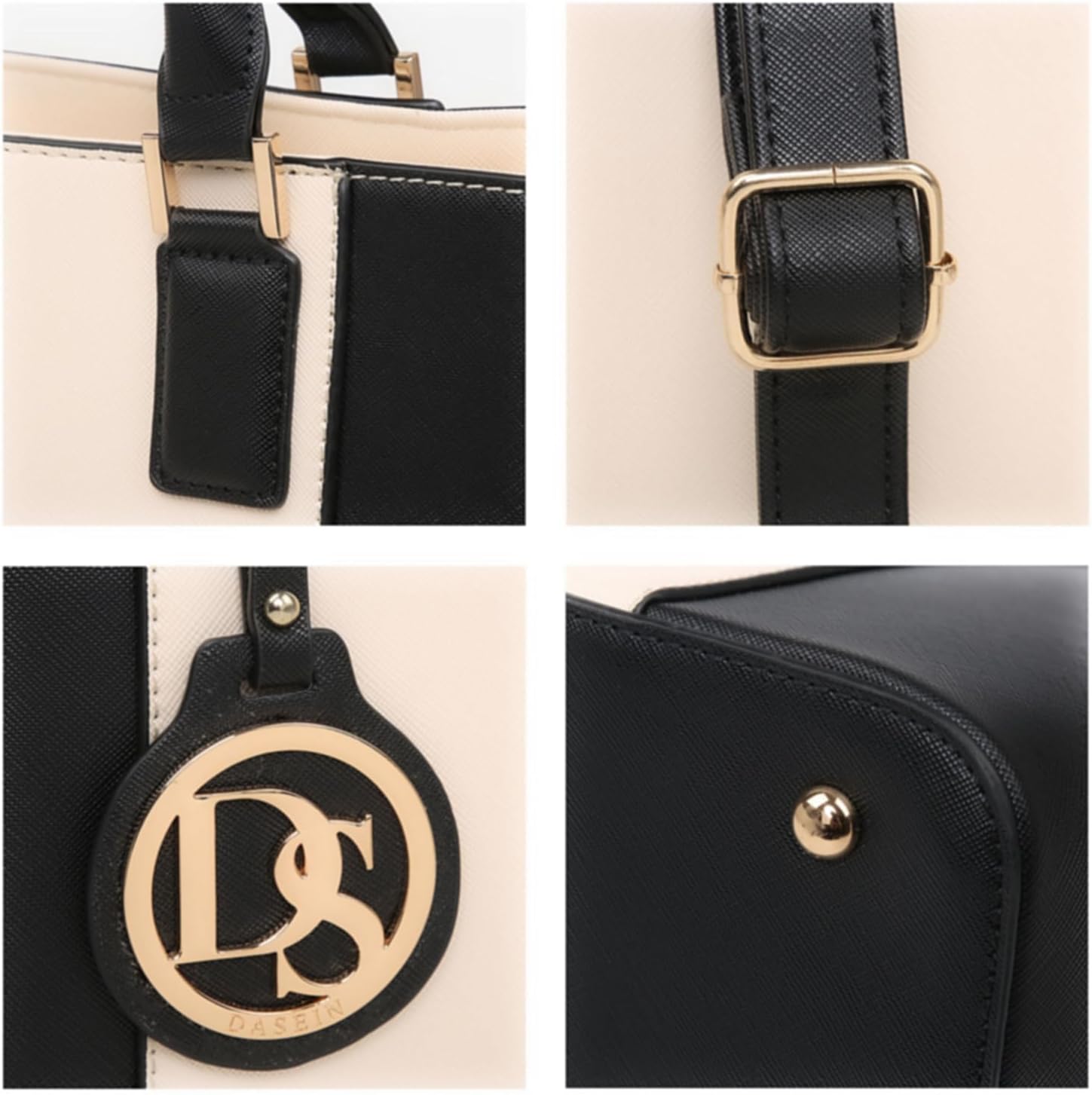 Dasein Satchel Purse Handbag for Women Large Shoulder Work Tote Bag With Matching Wallet - Image 3