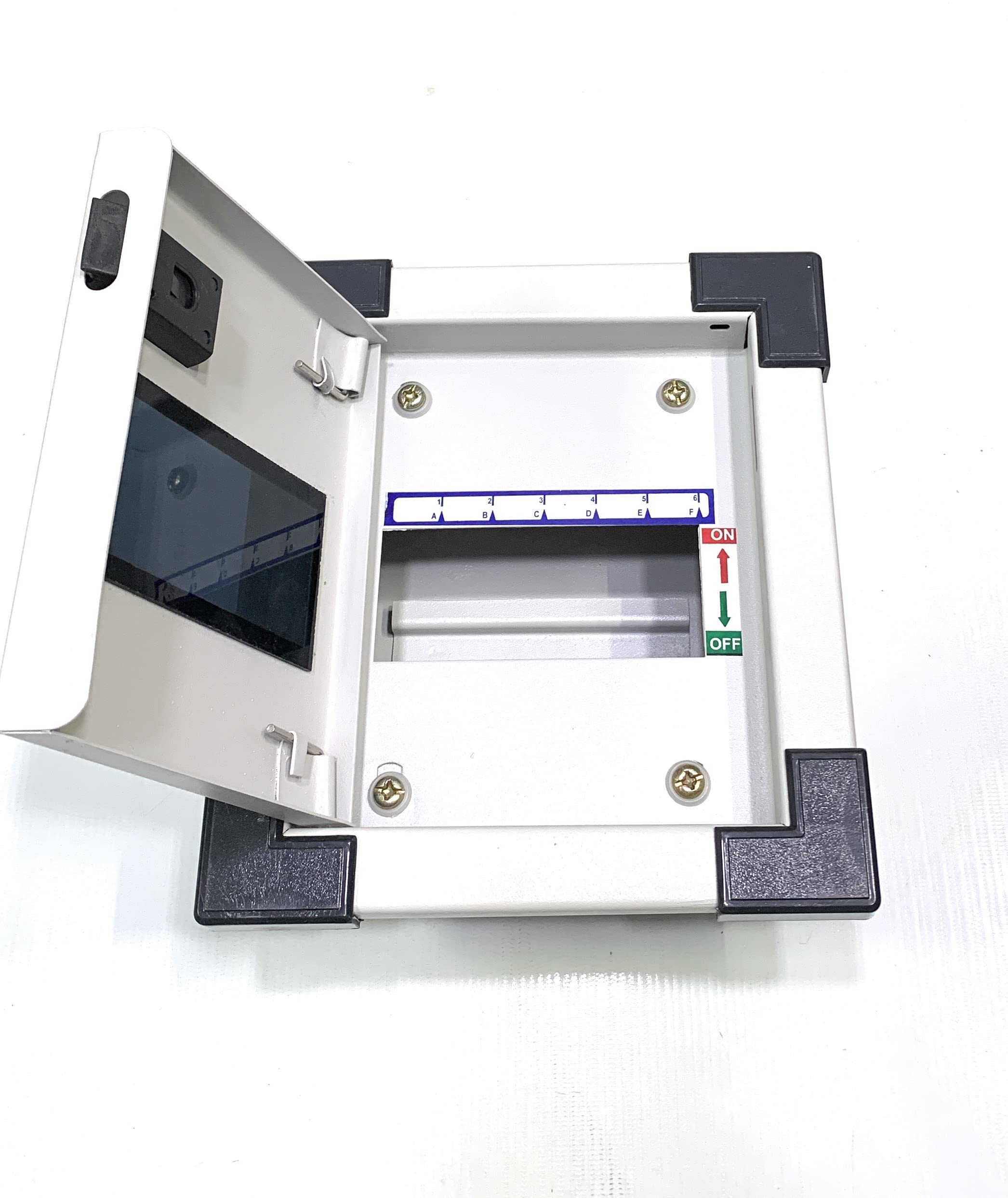 Litost® Odex 6 Way SPN MCB Distribution Board, Double Door Miniature Circuit Box, Heavy Duty, Electrical Accessories for Domestic and Commercial Use