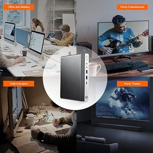 Miniatura 3 de HP i7 EliteDesk 800 G3 Micro 32GB DDR4 512GB SSD M.2 + 1TB HDD WiFi integrado 6E AX210 Mini PC de escritorio BT HDMI Win10 Pro Dual Monitor