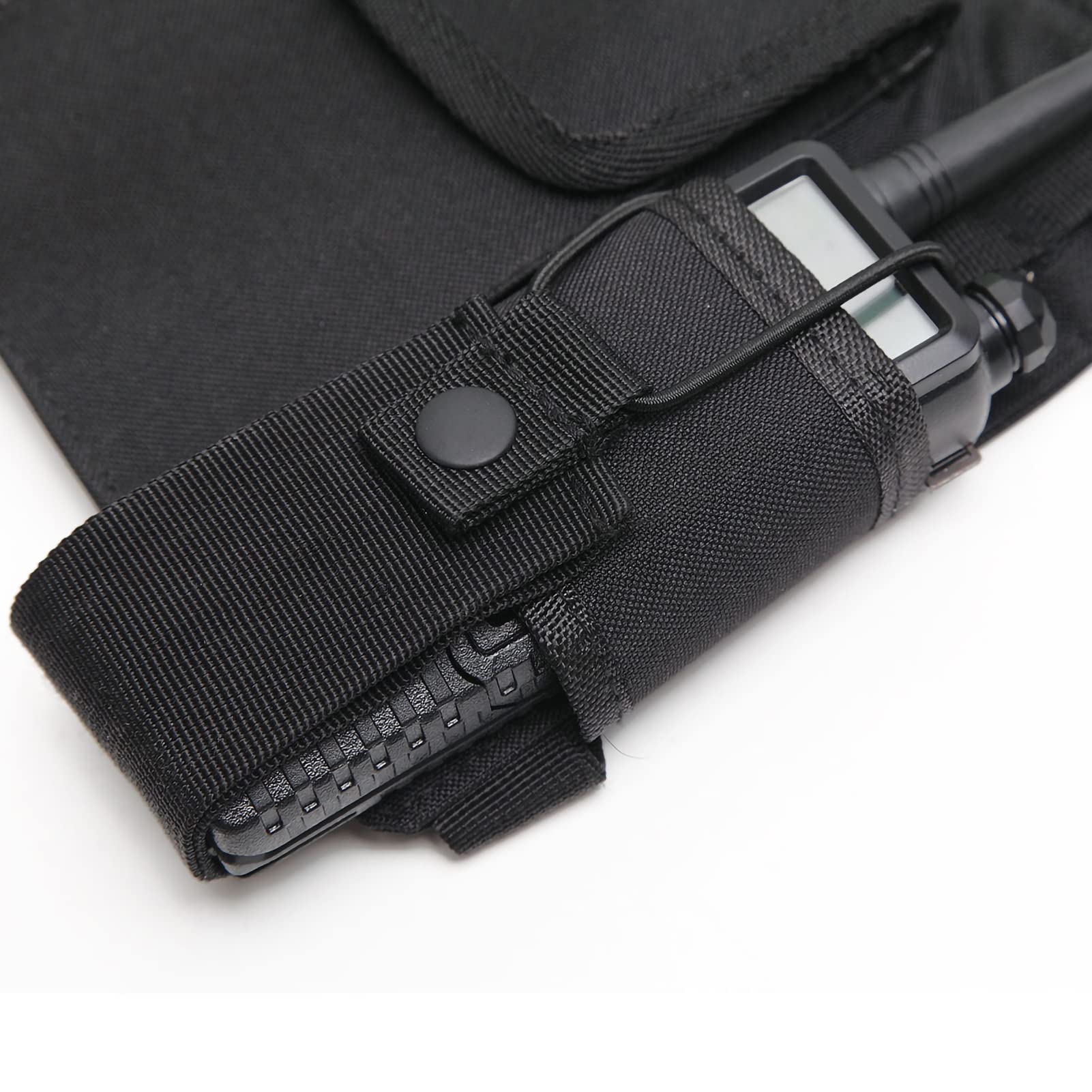 Holster Radio, Sac de Poitrine Utilitaire Universel pour Talkie-walkie Sacs de Harnais de Poche de Poitrine pour Talkie-Walkie pour Les Entraînements, Le Cyclisme, la Randonnée