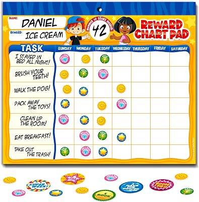 Behavior Reward Chart System - Pad with 26 Chore Barbados | Ubuy