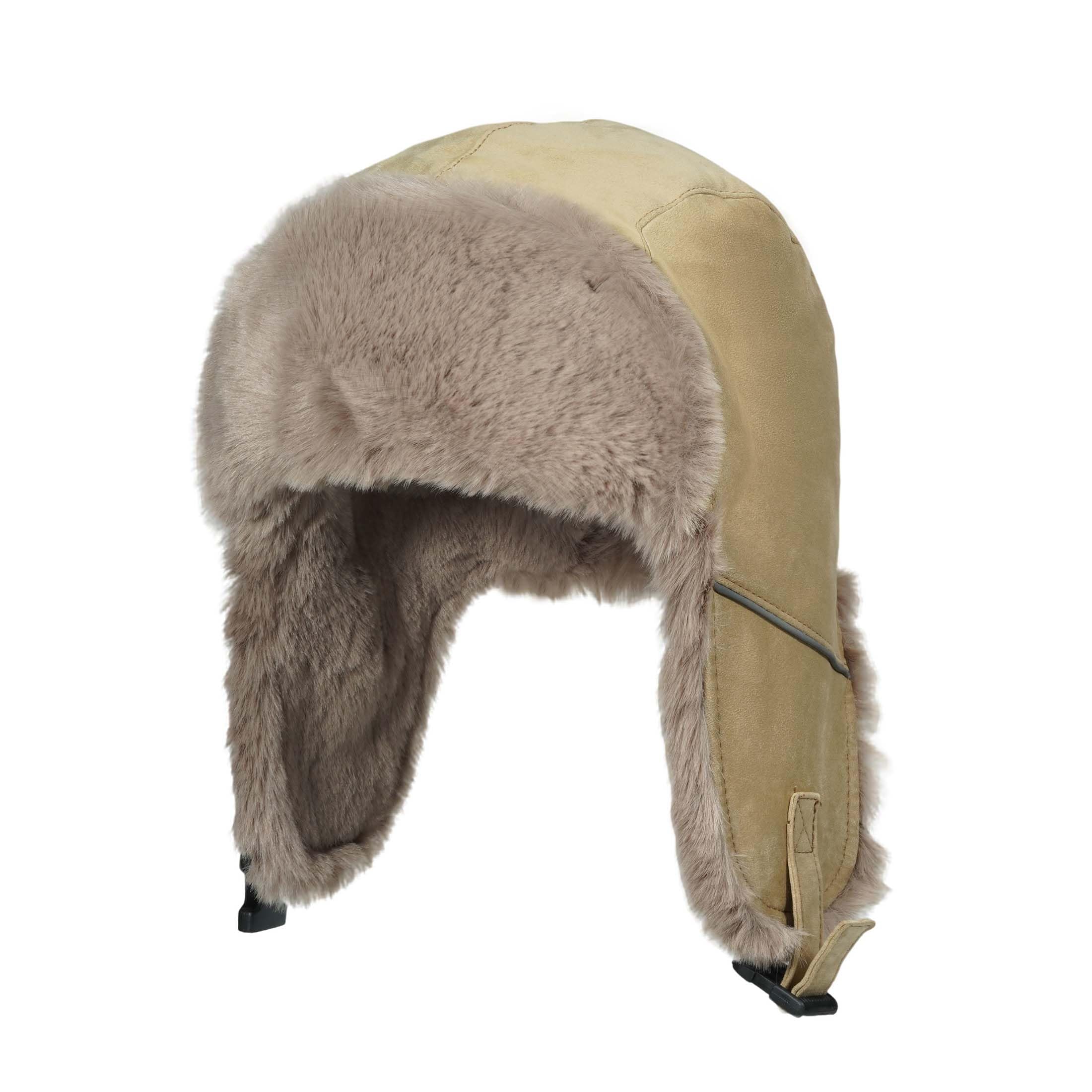 czapka zimowa, Czapka traperska zimowa, czapka lotnicza z nausznikami, ciepła typu bomber, termiczna uszanka(PL2509Khaki)